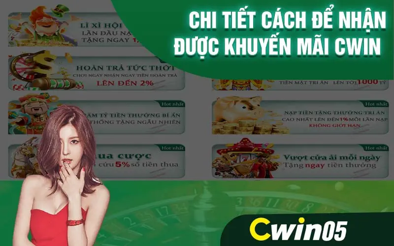 Phương thức nhận khuyến mãi tại Cwin05 dễ dàng và hiệu quả